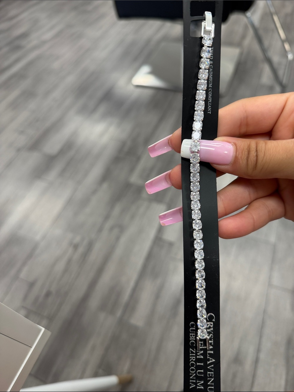 Cubic Zirconia tennis bracelet 😍✨🤌🏻